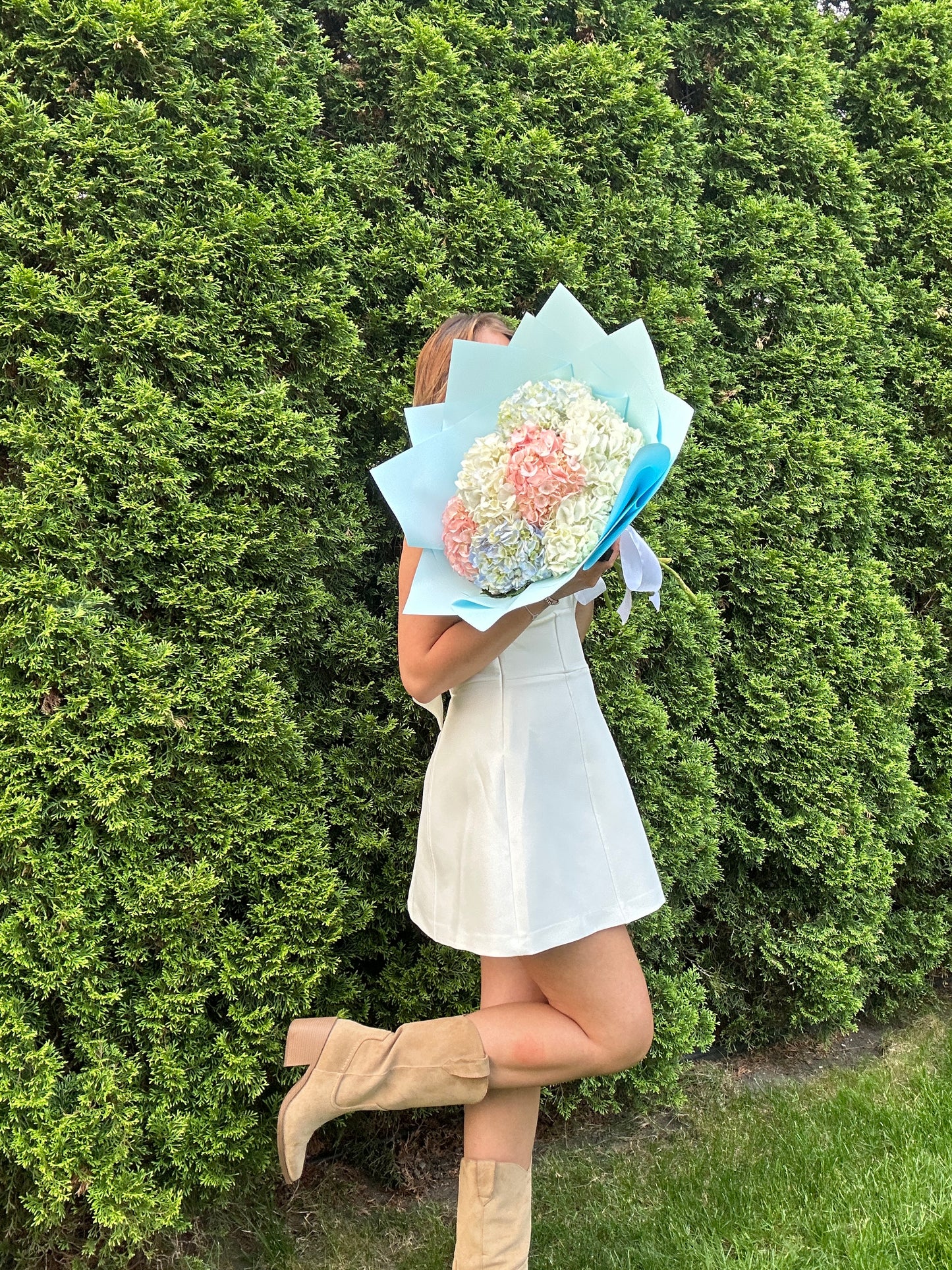 3 Colors Hydrangea Bouquet