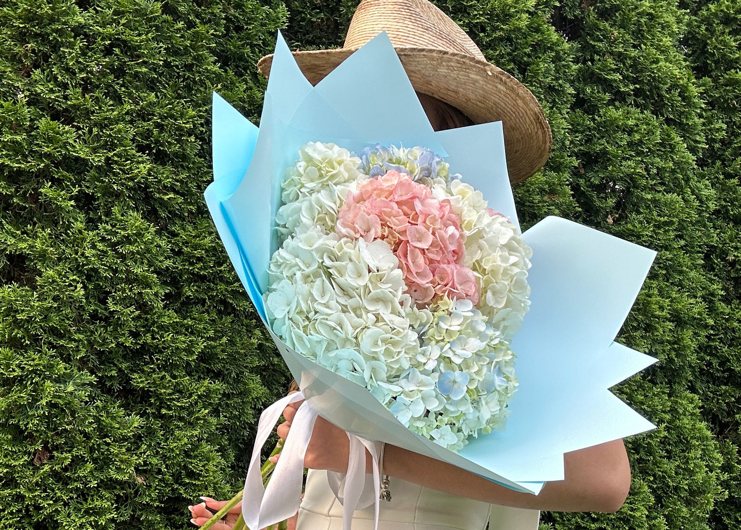 3 Colors Hydrangea Bouquet