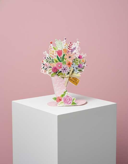3D Flower Bouquet Card