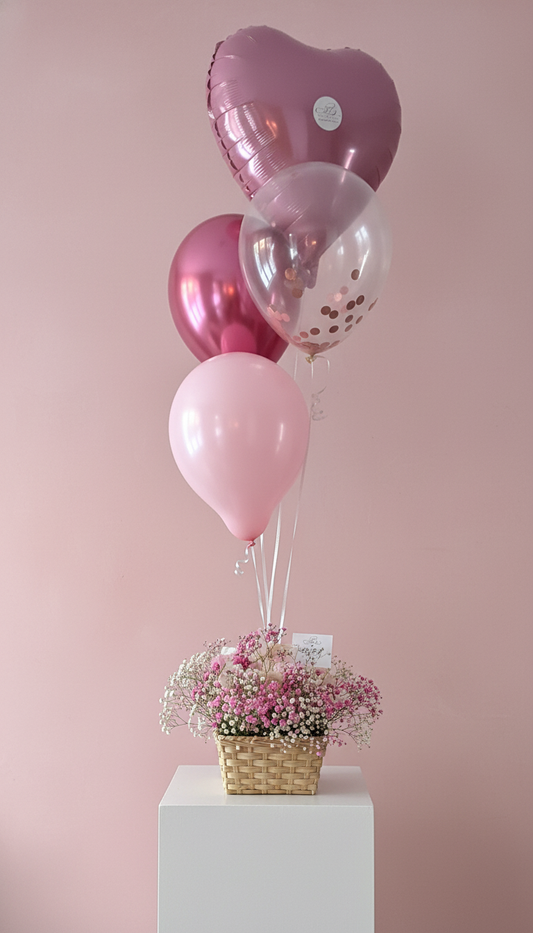 Pink Heart Combo Balloons