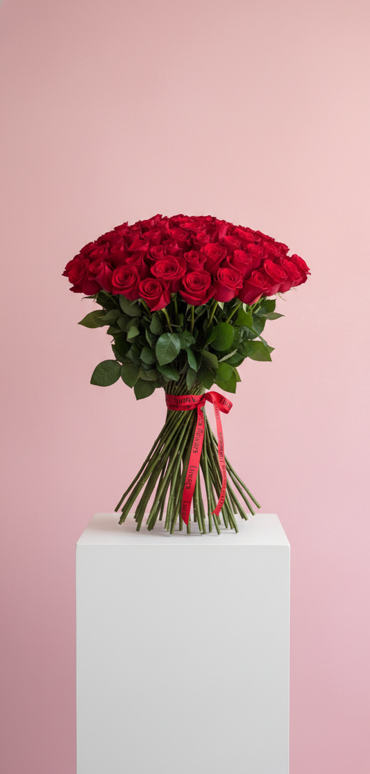 70 cm Red Roses